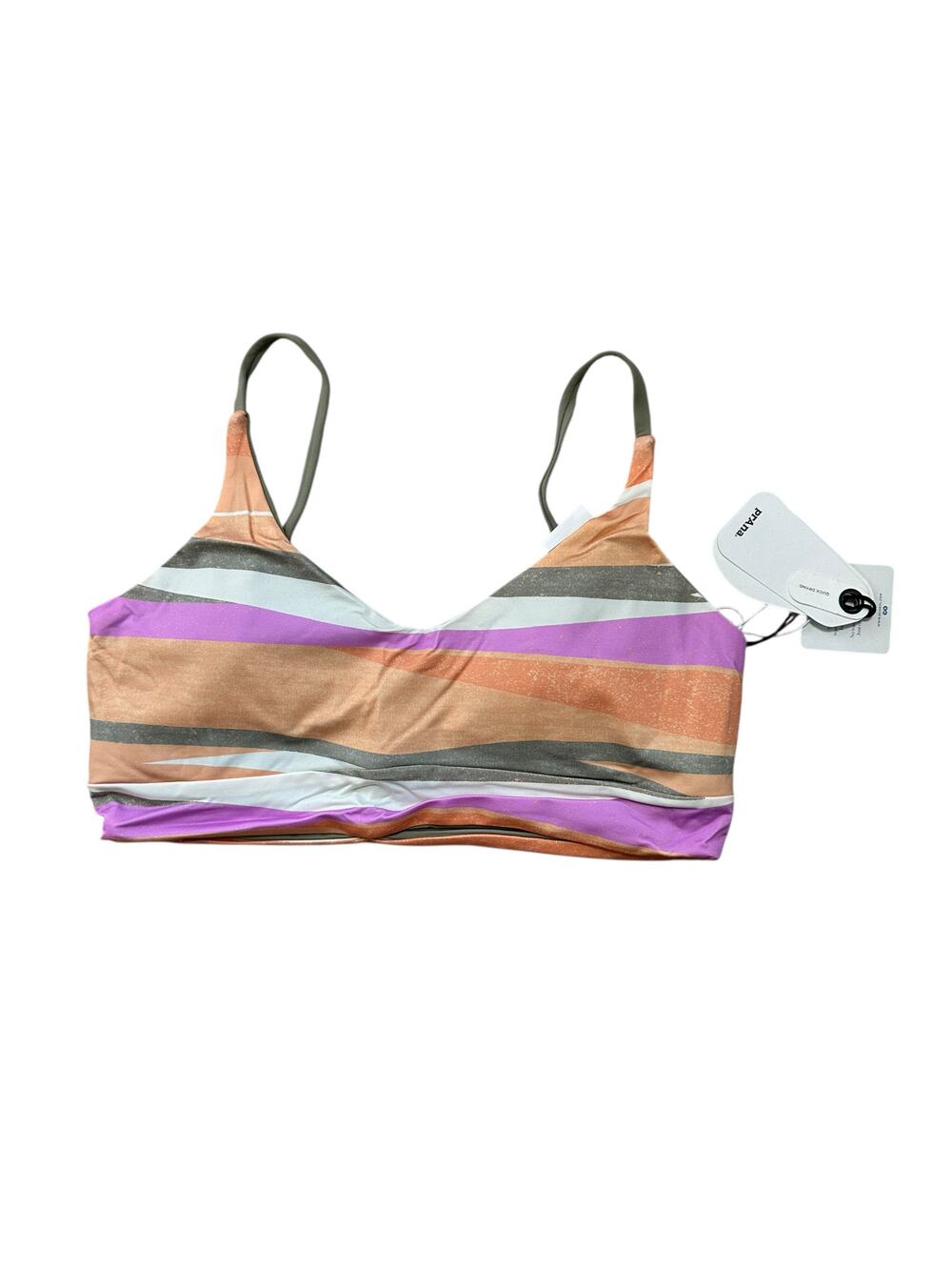 Prana Swim Top Willow Falls Reversible Top Waves Orange Gray Tan XS NWT - Picture 1 of 5